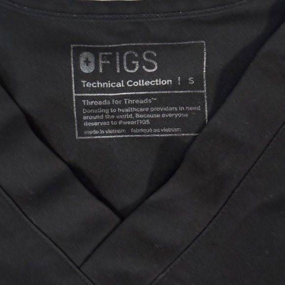 FIGS Women’s Black High Waisted Zamora Jogger & Casma two pocket Scrub top Small - Picture 12 of 13